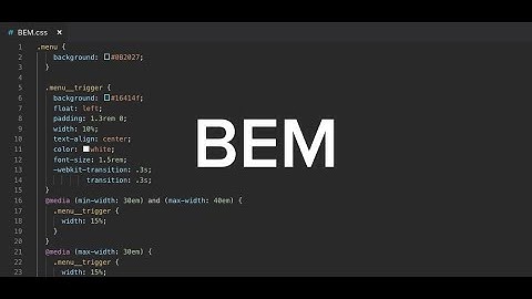 BEM, OOCSS, SMACSS CSS, buenas prácticas