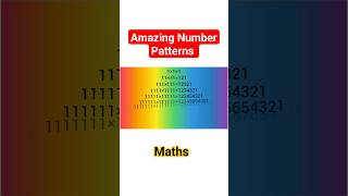 Amazing Number Patterns 👏 😍 🙌 ❤️ 👌