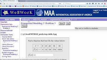 Getting started with WeBWork