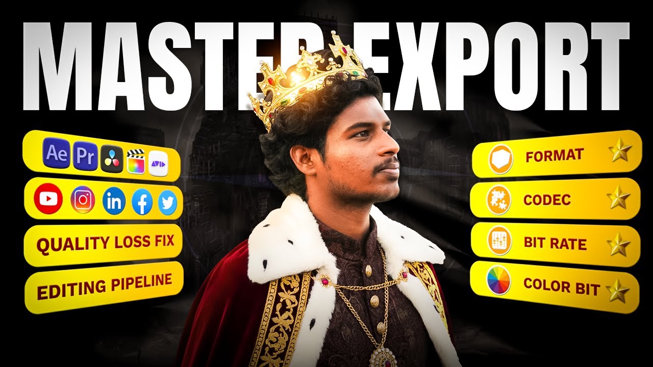 FIx Quality Loss 🎥MASTERING EXPORT For Social Media, Editing,High Quality/One For All 