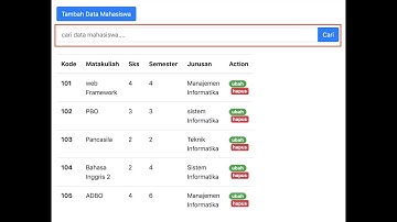 Membuat Website Menggunakan Codeigniter dan Bootstrap function Pencarian Data