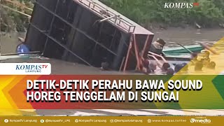 Perahu Pembawa Sound Horeg Tenggelam Di Sungai Sidoarjo