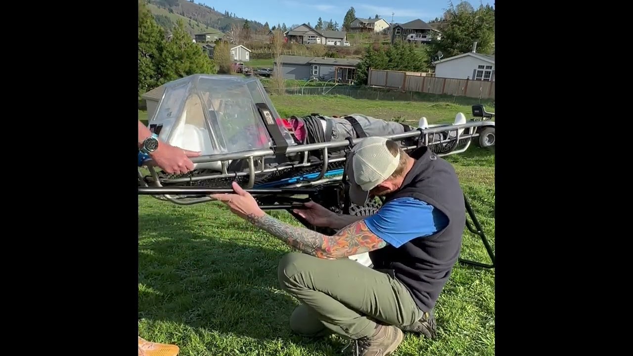 Mule II Traverse Rescue Wheel assembly and usage