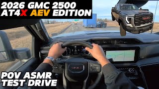 2026 GMC 2500 AT4X AEV Edition (Rugged luxury) || POV ASMR Review || Test drive