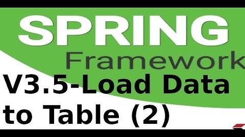 Spring MVC - V452 -  Sử dụng jstl, đọc dữ liệu từ Model Map lên Table trong Spring Boot (p2)