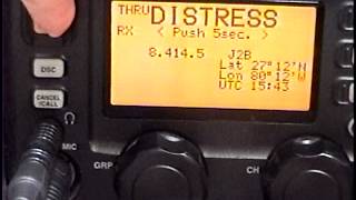 Icom M-802 Video #8, HF-DSC (Digital Selective Calling), Distress Signaling