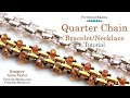 Quarter Chain Necklace (or Bracelet)- DIY Jewelry Making Tutorial by PotomacBeads