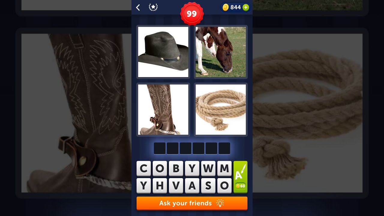 4 Pics 1 Word Level 96 97 98 99 100