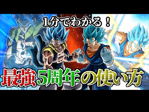 【ドッカンバトル】1分で分かる最強5周年!!使い方編【比較】