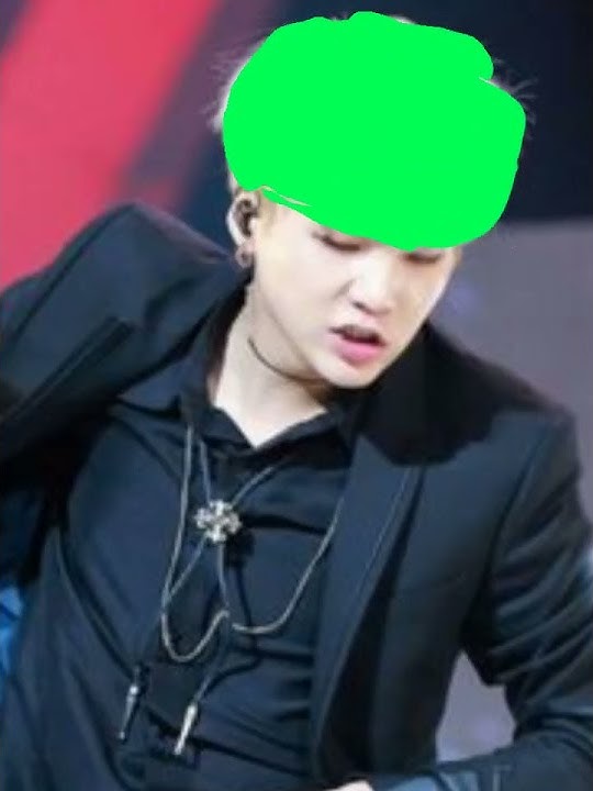 suga version Green hair challenge 💚 #army #bts #shorts #suga #yoongi #challenge