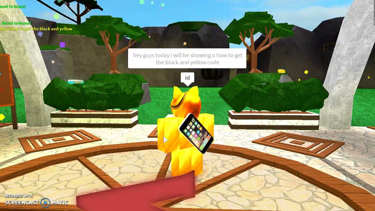 Black And Yellow Id For Roblox Youtube