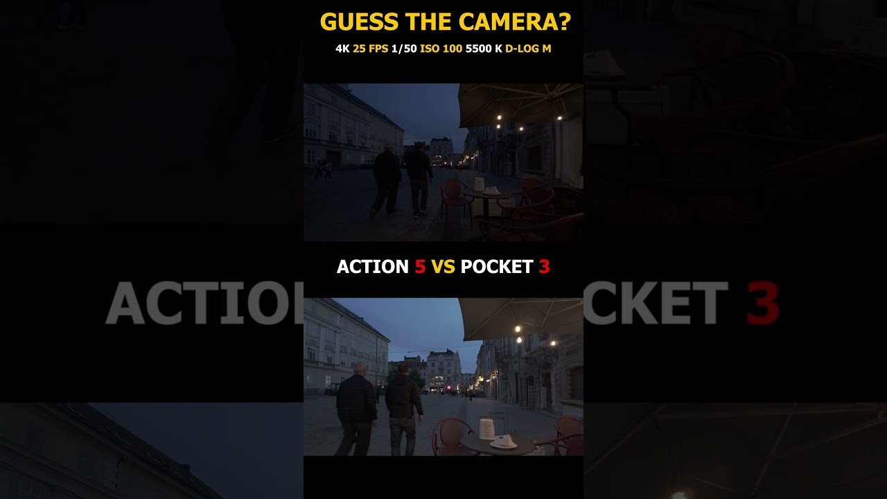 DJI Osmo ACTION 5 vs POCKET 3 Low light