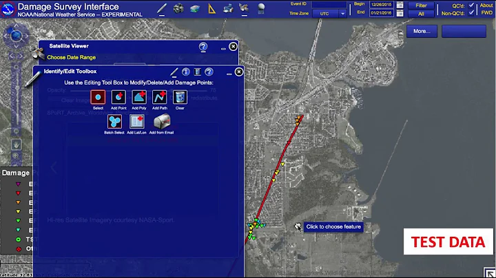 Tornado Track Analysis in the DAT centerline