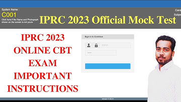 IPRC 2023 Official Mock Test