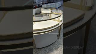 ✨ Circular Island Jewelry Display Case: Your Store's Showstopping Centerpiece ✨ #jewelryshowcase