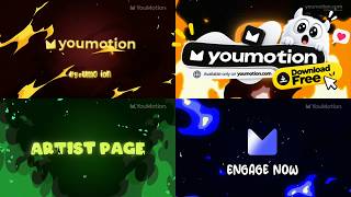 4 Molten Fire Logo Openers with Hand-Drawn Flames (Ae, Pr, FCPX)