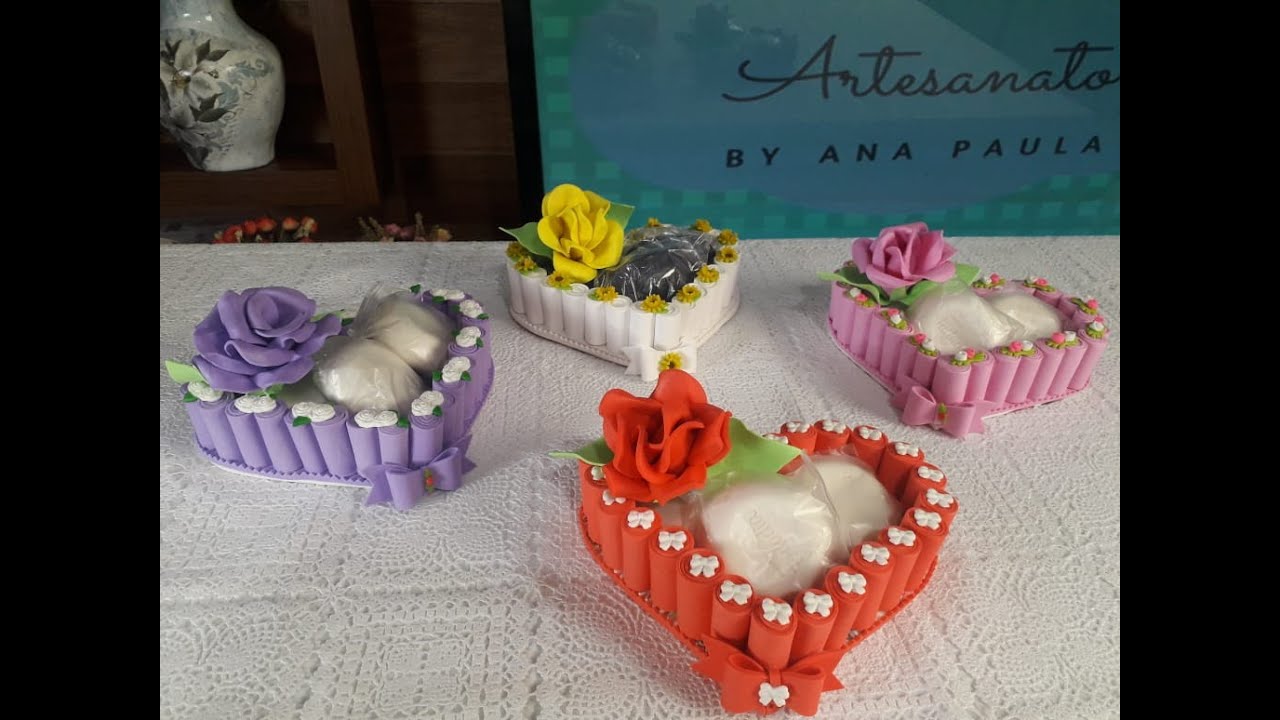 Cesta de coração em EVA / Especial Dia das Mães e Namorados