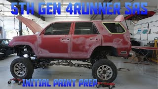 5TH GEN 4RUNNER SAS INITIAL PAINT PREP PT4 Cougar House Garage Ep411