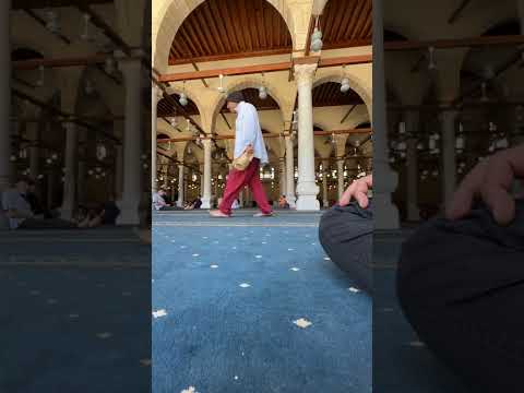 شعائر خطبة صلاه الجمعه من مسجد عمرو بن العاص