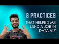 8 PRACTICES - That helped me land a Data Visualisation job || Tableau || SQL