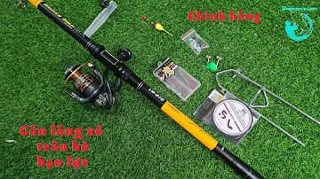 Bộ cần câu lăng xê siêu trâu bò Lw Huntsman kèm máy cool spin 5000