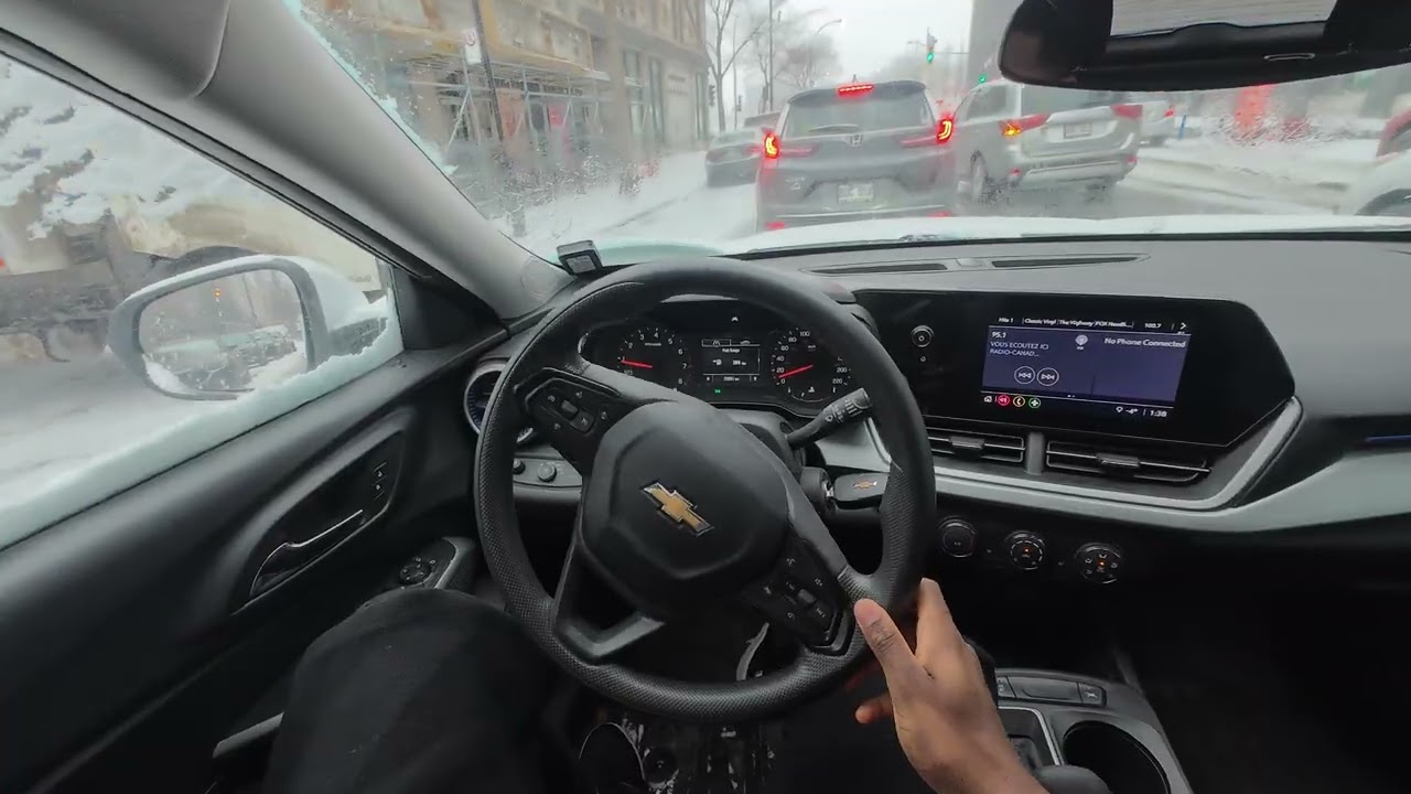 Driving UNDER THE SNOW | 2024 Chevrolet Trax | Soothing Snowy Morning [POV]