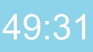 56 Minute Countdown Timer Pastel Sky Blue Screen MM SS