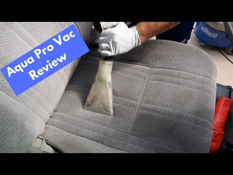 Aqua Pro Vac Carpet Extractor REVIEW - Interior Cleaning and Shampoo Process