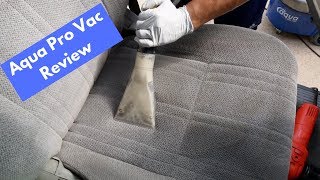 Aqua Pro Vac Carpet Extractor REVIEW - Interior Cleaning and Shampoo Process