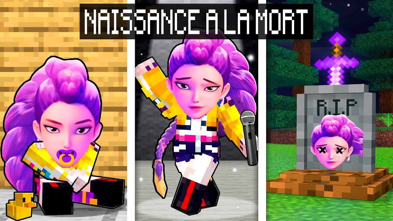 De la NAISSANCE à la MORT de RUMI KPOP DEMON HUNTER sur Minecraft !