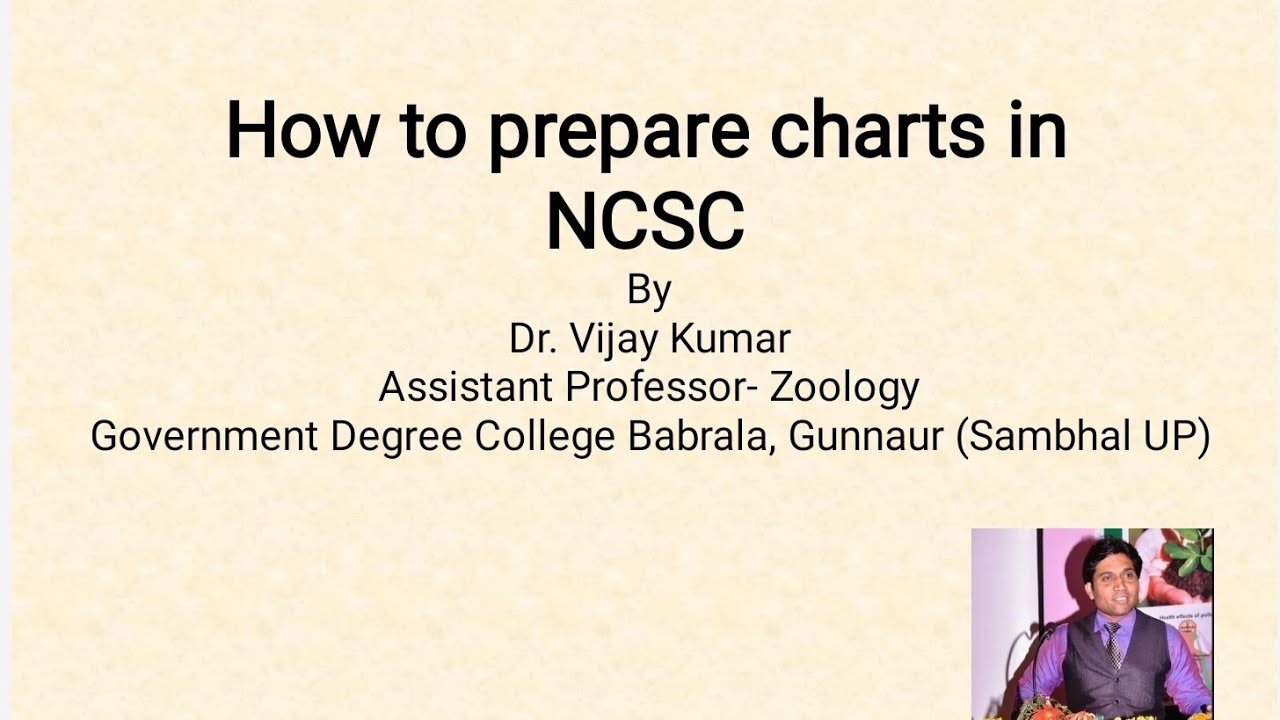 How to prepare Charts in NCSC YouTube