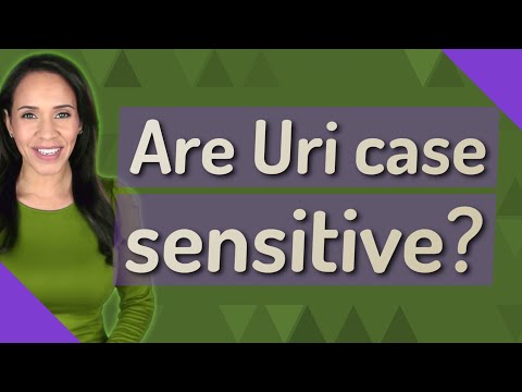 Are Uri case sensitive?