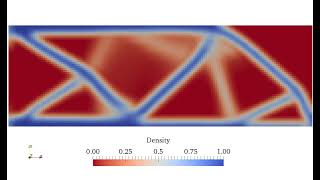 Topology optimisation of a cantilever
