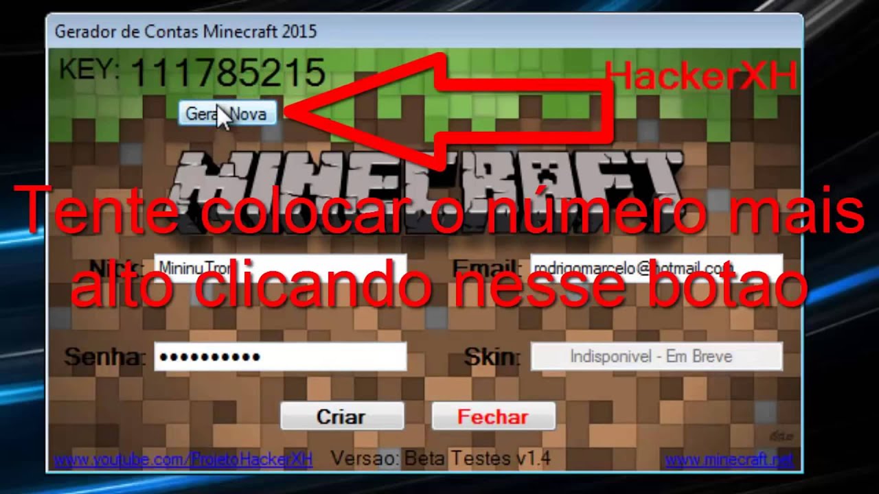 Como criar conta de Minecraft Original De Graça 04/07/2016 