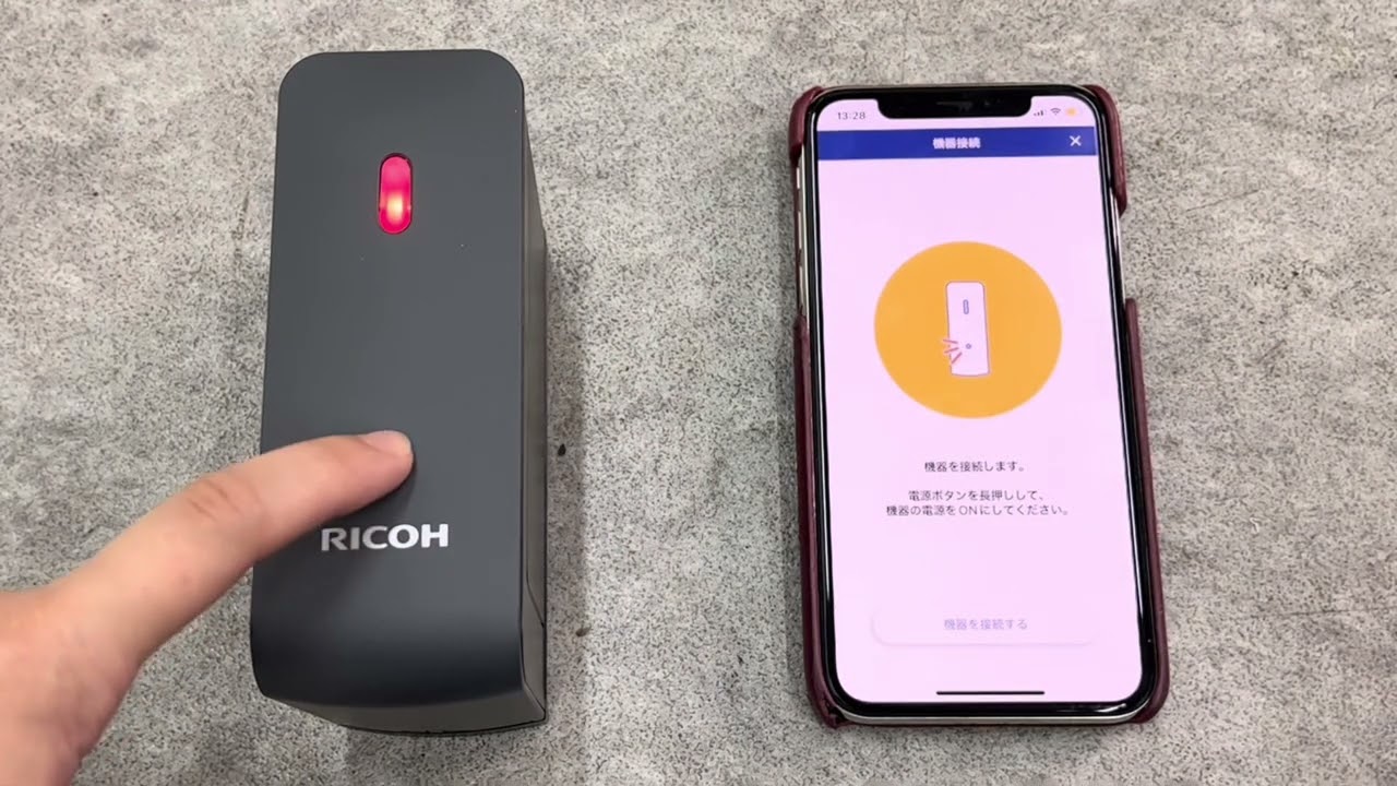 □RICOH リコー HANDY PRINTER ハンディプリンター プリンタ ブラック