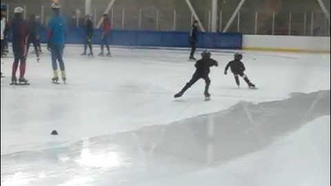 6yr old USA Short Track Speed Skater Justin slow motion