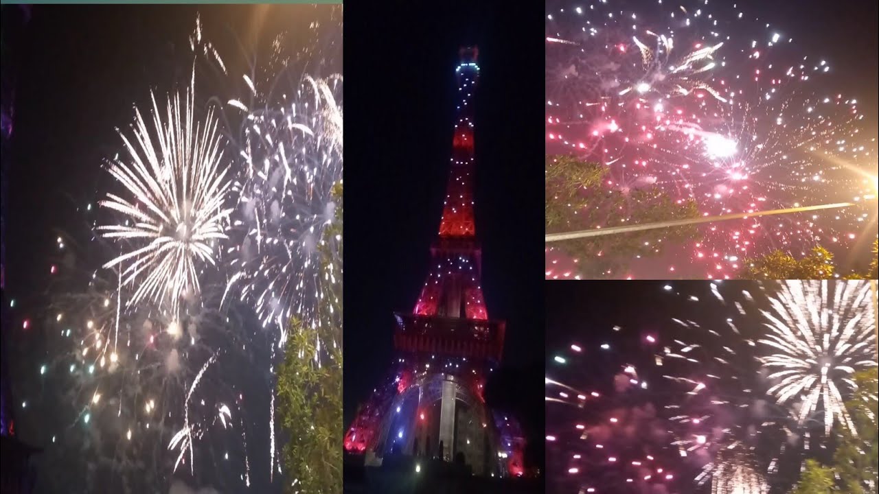 New Year 2023 // Fireworks At Bahria Town Lahore Eiffel tower - YouTube