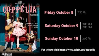 Bay Area Houston Ballet and Theatre presents Coppélia