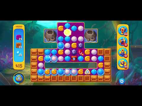 Fishdom level 14556 no boosters フィッシュダム ノーマル - YouTube
