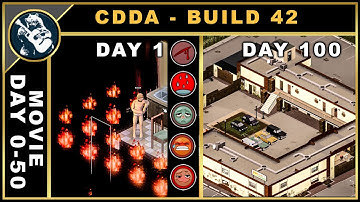 Movie: First 50 Days - I Survived Project Zomboid 100 Days - CDDA Build 42