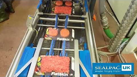 Sustainable Reduced Plastic Packaging Solution for Red Meat | Flatskin on SEALPAC A8 Tray Sealer