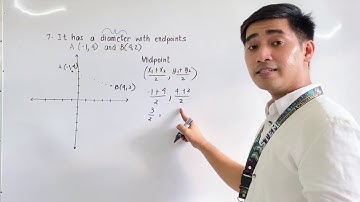 Circles | Problem 7 | EQUATION OF CIRCLE involving MIDPOINT | Senior High School Pre - Calculus |