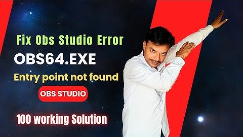 obs64.exe entry point not found