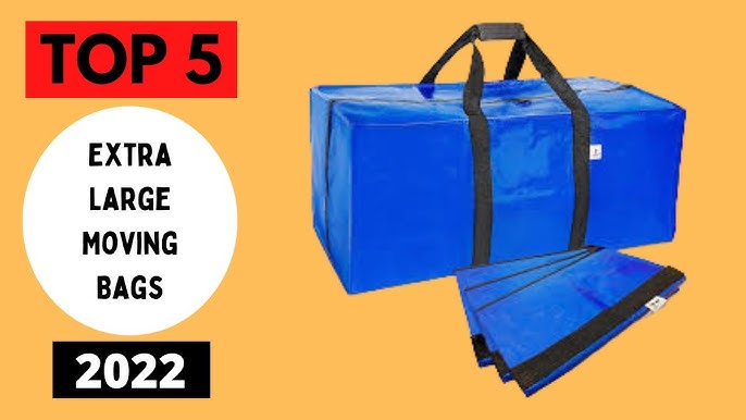 TICONN 6 Pack Extra Large Moving Bags with Zippers & Carrying