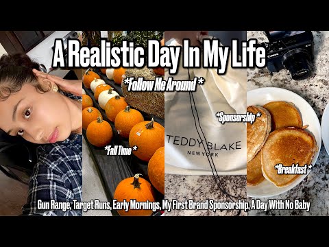 A *REALISTIC* Day In My Life | Gun Range + Target Run + Follow Me Around + Baby Free Day