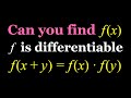 Solving the Functional Equation f(x y)=f(x)f(y)