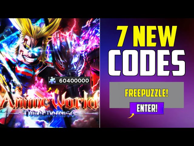 NEW* CODES FOR ANIME WORLD TOWER DEFENSE 2023! ROBLOX ANIME WORLD TOWER  DEFENSE CODES 