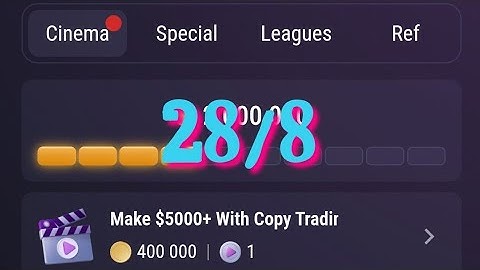 Make $5000+ with Copy Trading on Bybit.   28 Aug Tap Swap Watch Daily Video Code  | Tapswap New Code