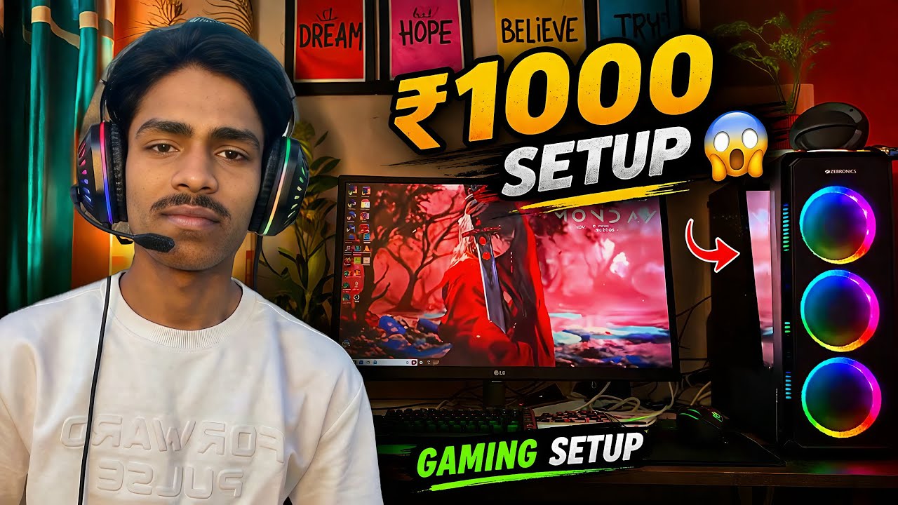 I Upgraded My Gaming Setup In Just Under ₹1000 😍 - YouTube