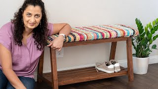 How To Build A Diy Bench With Shoe Storage Under 25 Wplans